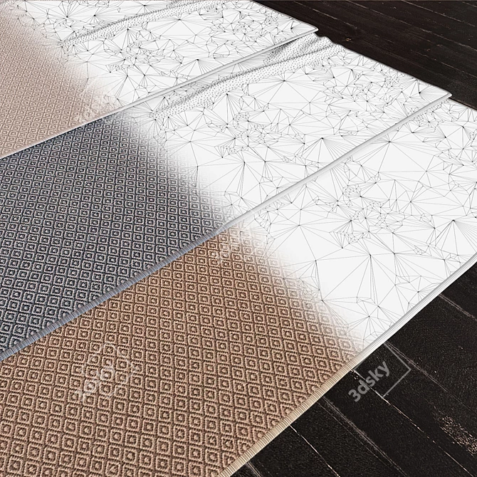 Dazzling Outdoor Rugs: Small Diamante Splendor! 3D model image 3