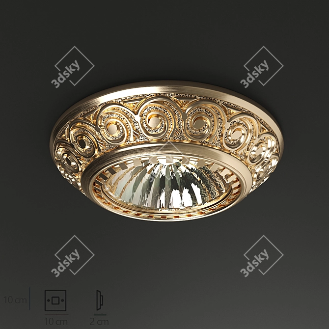 Reccagni Angelo Spot 7102: Sleek and Stylish Lighting 3D model image 1