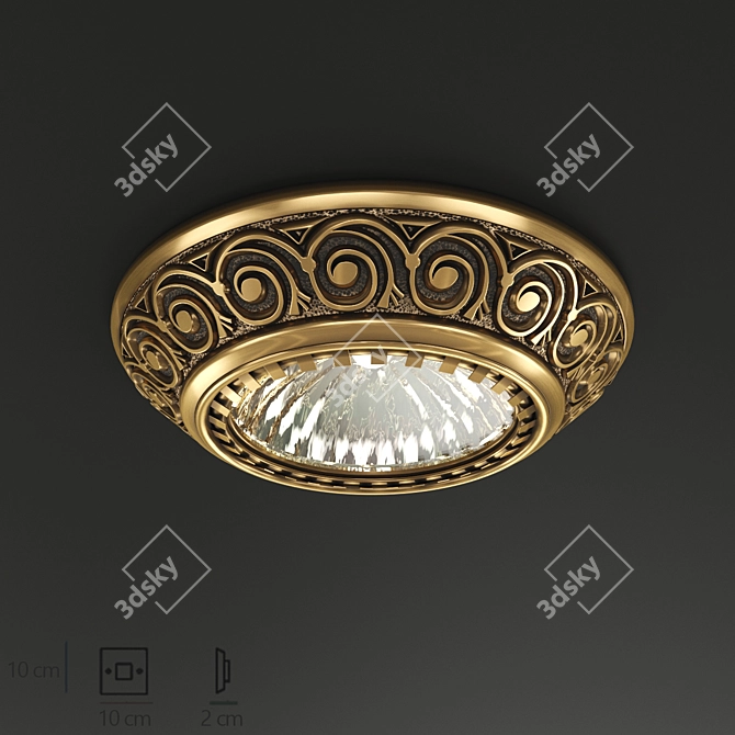 Reccagni Angelo Spot 7102: Sleek and Stylish Lighting 3D model image 2