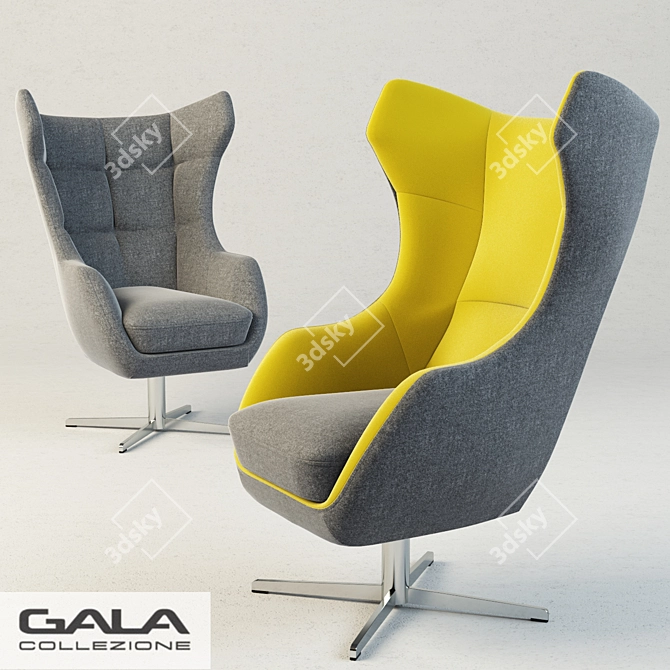 Neo Zing Armchair: Your Ultimate Relaxation Zone 3D model image 1