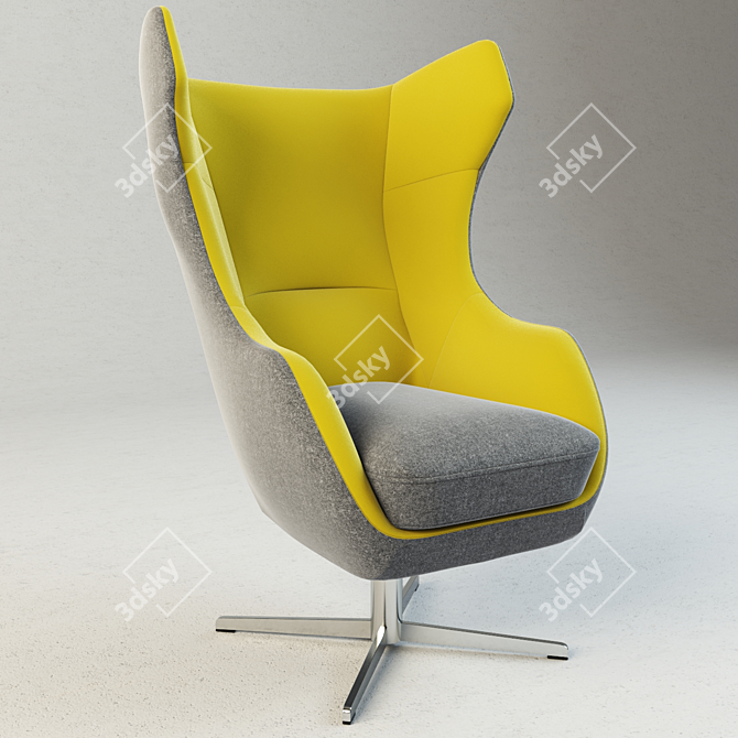 Neo Zing Armchair: Your Ultimate Relaxation Zone 3D model image 3