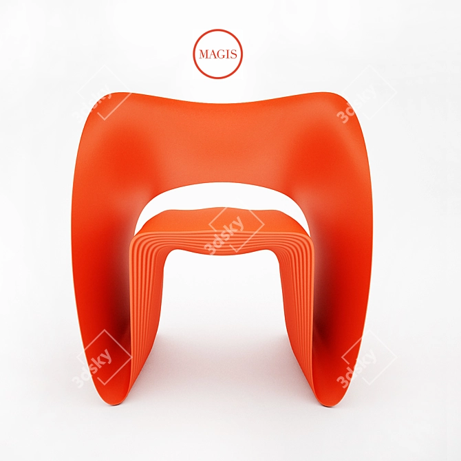 Stylish Raviolo Chair by Magis 3D model image 1