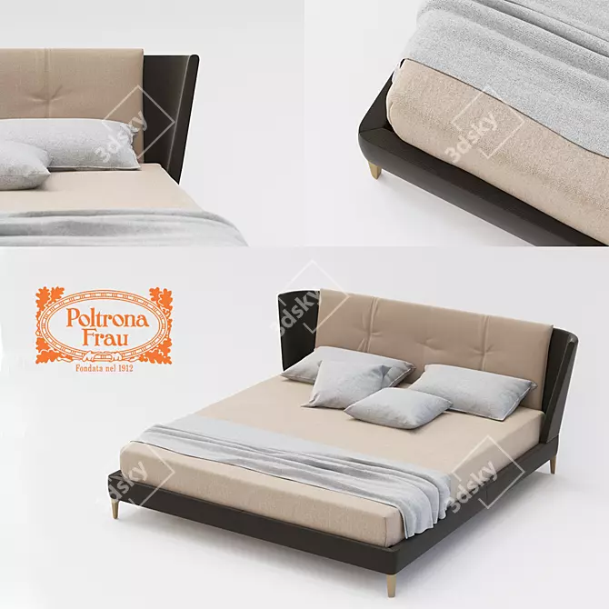 Poltrona Frau Bretagne Bed 3D model image 1