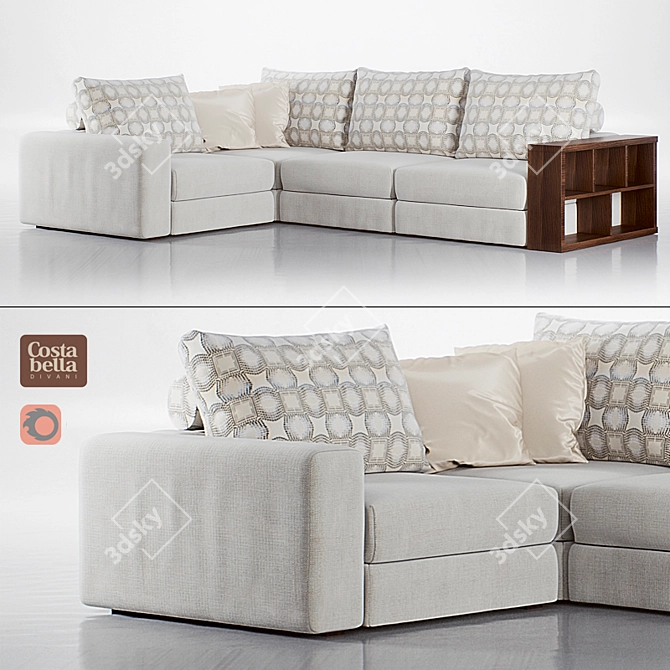 Costabella Atlant2: Realistic 3D Scanned Sofa 3D model image 1