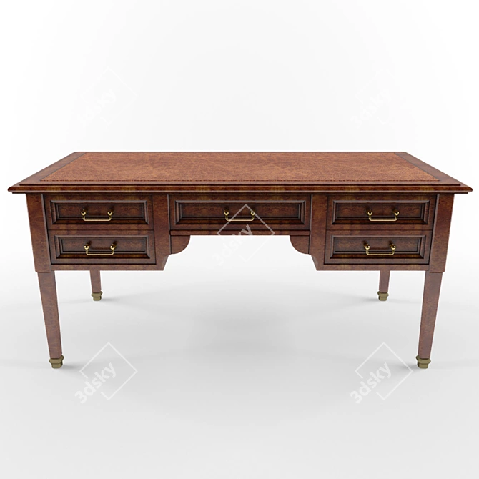 Sleek Modern Table 3D model image 1