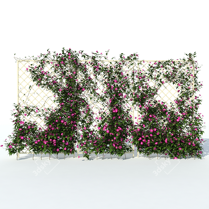 Clematis Vine Hedge | 3D Max Plugin 3D model image 1