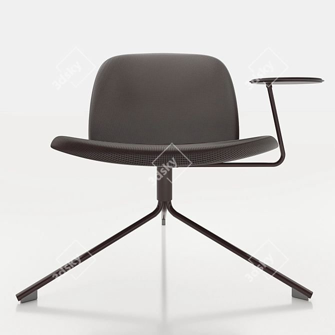 Sleek Satellite Easy Chair 3D model image 1