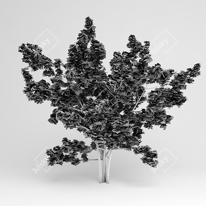 Naturalistic Garden Tree 3D model image 2