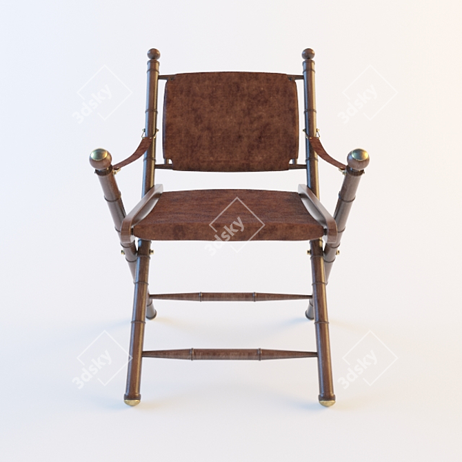 Sleek Loft Chair 3D model image 2