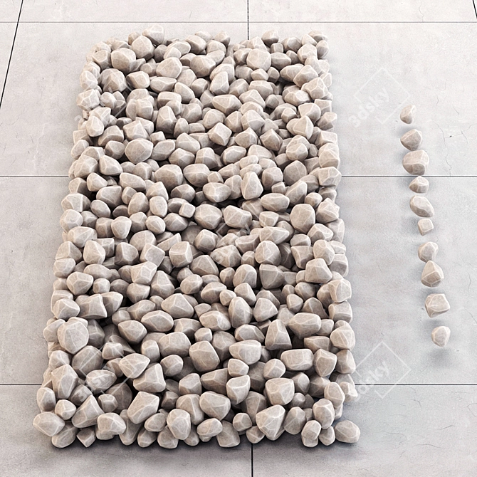 Pebble Road Tiles 3D model image 2