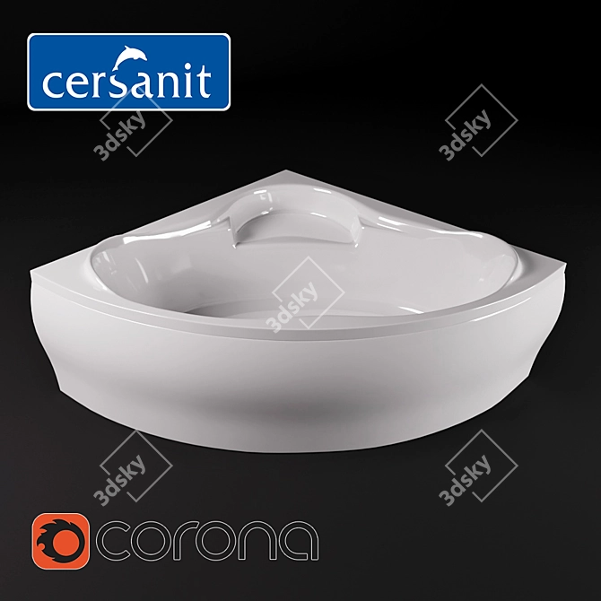 Elegant Symmetrical Sersanti Venus: Luxurious Bath 3D model image 1