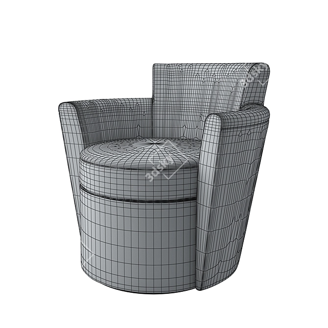 Nienkamper Chair Set: Stylish and Functional 3D model image 2