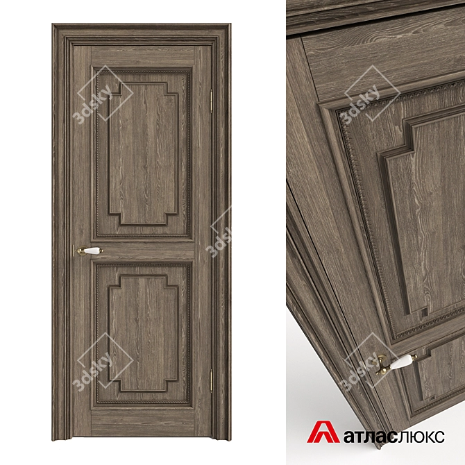 Boiserie Door: Atlas-Lux 3D model image 1