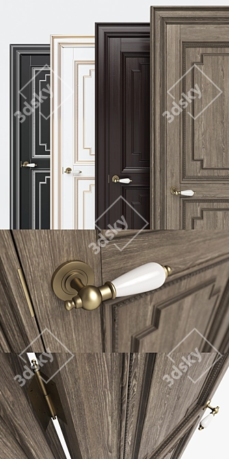 Boiserie Door: Atlas-Lux 3D model image 2