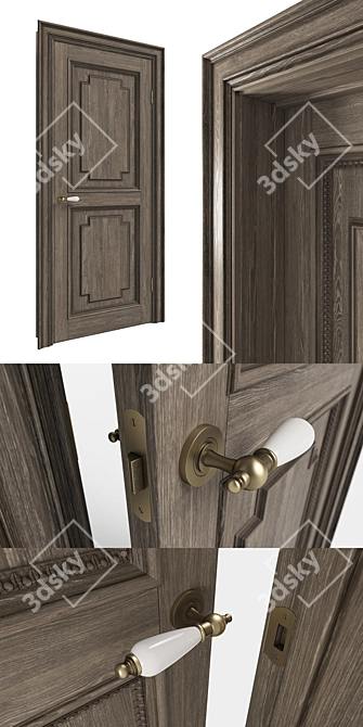 Boiserie Door: Atlas-Lux 3D model image 3