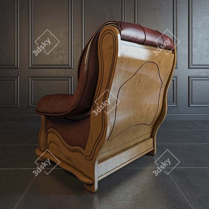 Elegant Belgian Chair: Furniture Danko 3D model image 3