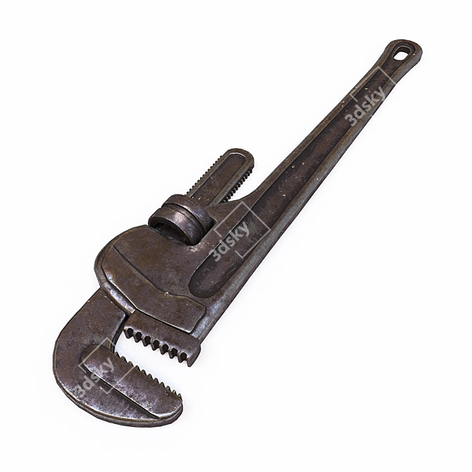 Adjustable Wrench: High Quality 3D model image 1