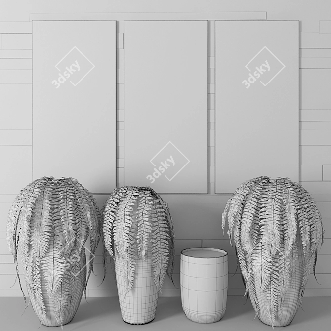 Elegant Fern - Unique Home Decor 3D model image 3