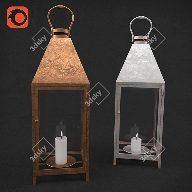 Vintage Lighting Fixtures, Unsmoothed 3D model image 1