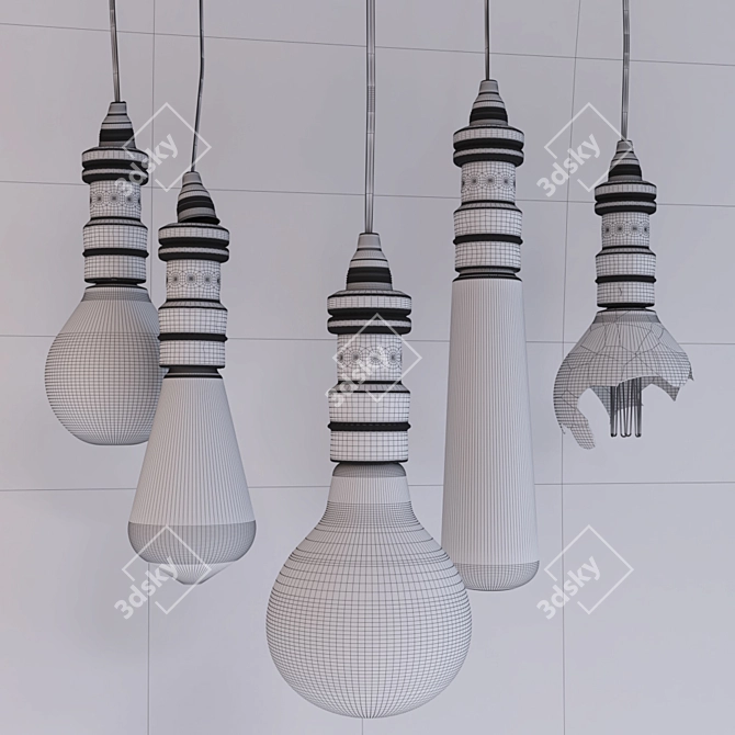 Vintage Loft Light: Illuminate Your Space 3D model image 2