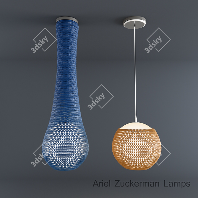 Minimalist Mesh Lighting Collection by Ariel Zuckerman 3D model image 1