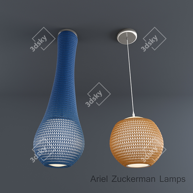 Minimalist Mesh Lighting Collection by Ariel Zuckerman 3D model image 2