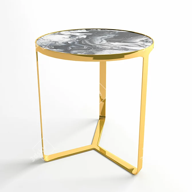 Versatile Wooden Side Table 3D model image 1