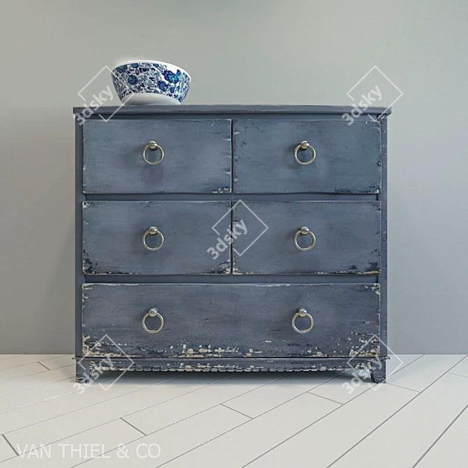 Modern Designer VAN THIEL Chest 3D model image 1