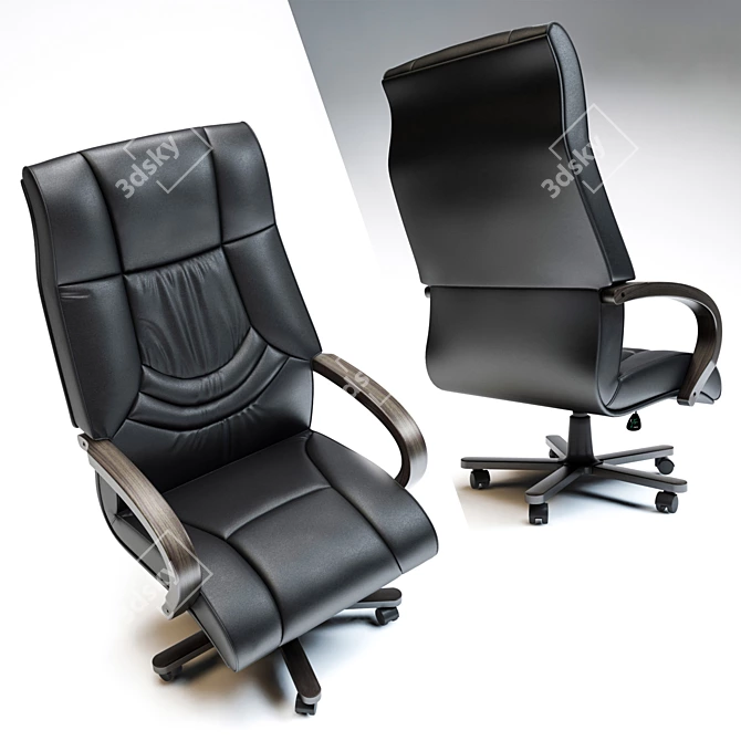 Ergonomic Office Chair OSCAR 3D model image 2