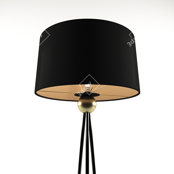 Adreanna Floor Lamp: Elegant Steel Design 3D model image 2