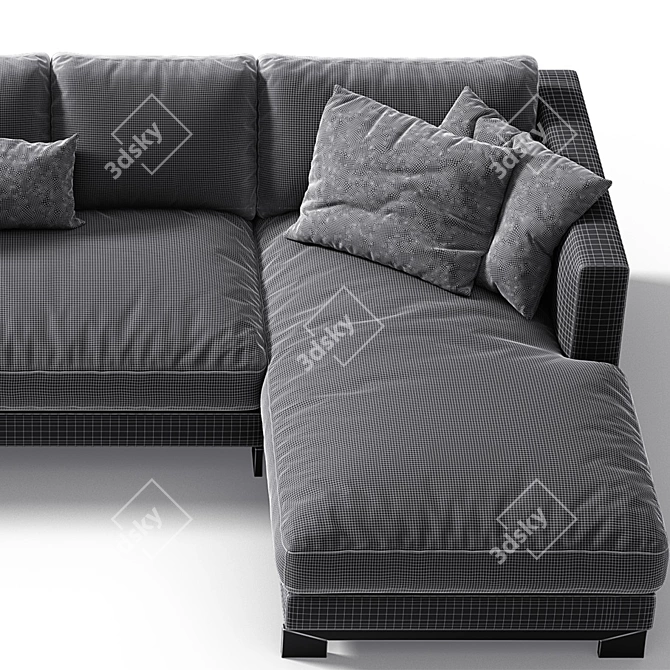 Elegant Reversi Sofa: Molteni & C 3D model image 3