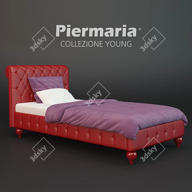 Modern Piermaria Young Bed 3D model image 1