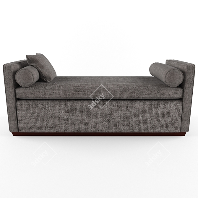 Escher Ottoman: Versatile, Stylish, Functional 3D model image 1