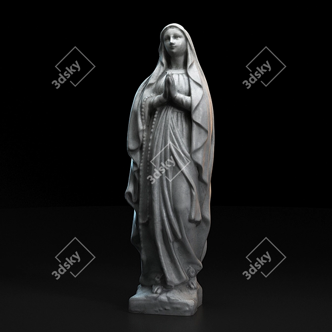 Divine Blessed Virgin Mary 3D model image 1