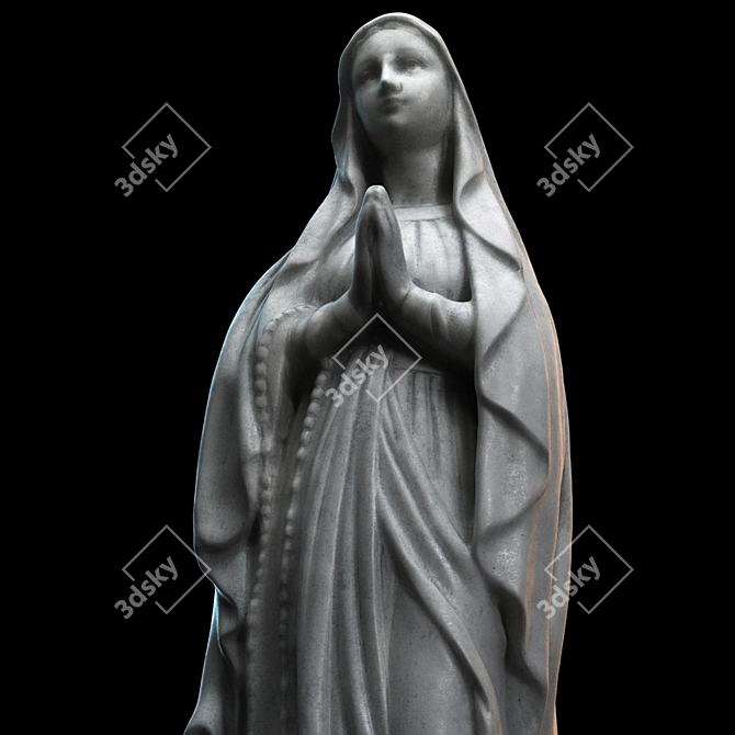 Divine Blessed Virgin Mary 3D model image 3