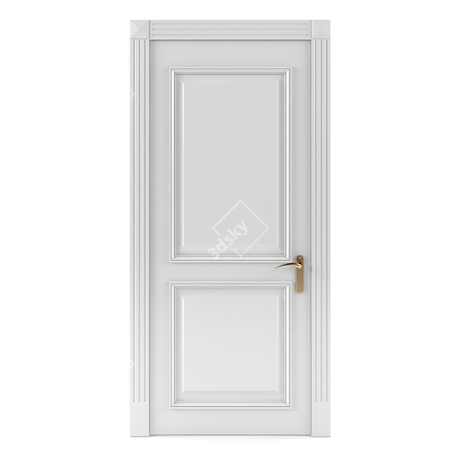 Title: Classic One-sided Doors 3D model image 1