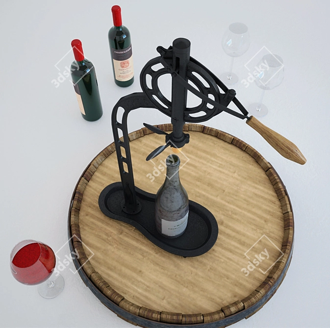Elevated Vintners Wine Opener 3D model image 2