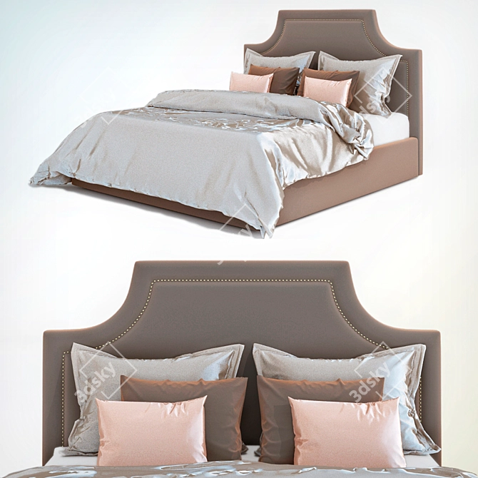 CozyDreams: King Size Bed 3D model image 1