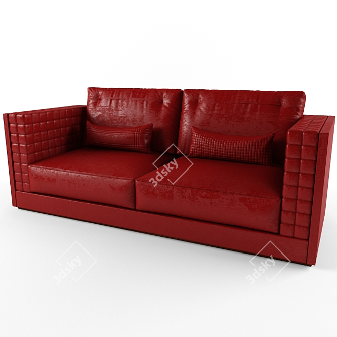 Formitalia Suitcase Leather Sofa 3D model image 1