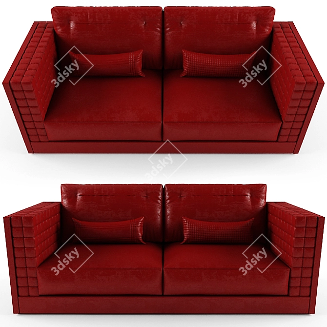 Formitalia Suitcase Leather Sofa 3D model image 3