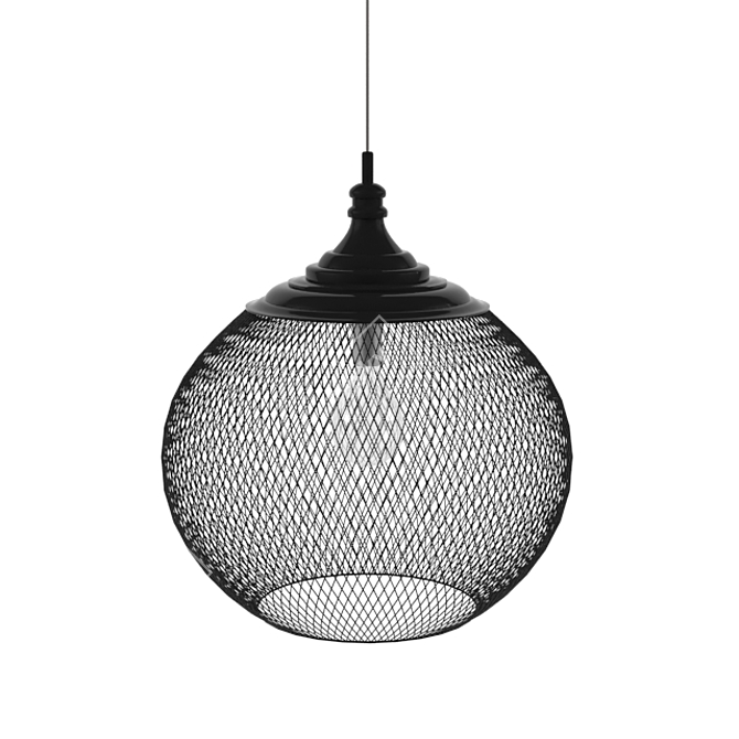 Elegant Tangle Pendant Light 3D model image 1