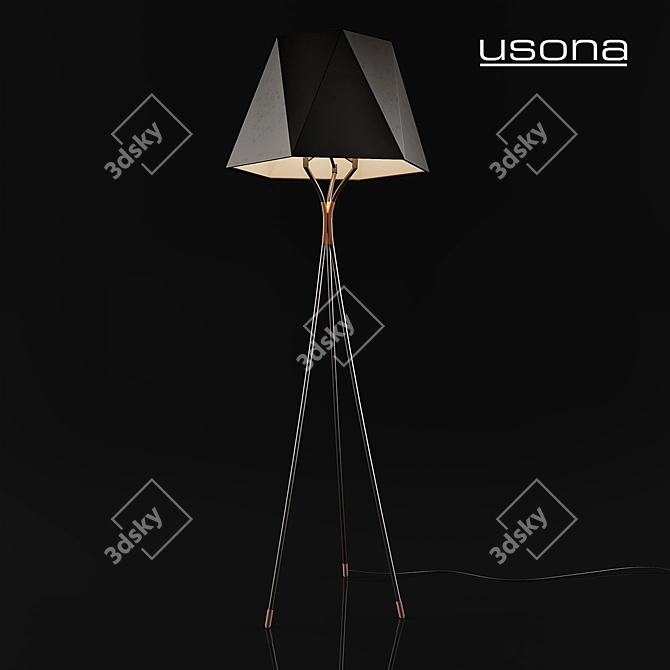 Usona Floor Lamp: Sleek and Stylish Illumination 3D model image 1