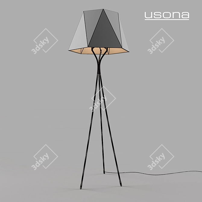 Usona Floor Lamp: Sleek and Stylish Illumination 3D model image 2