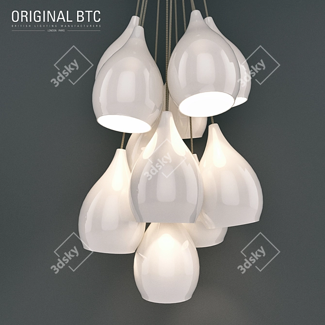 Elegant Drop One Pendant Lights 3D model image 1