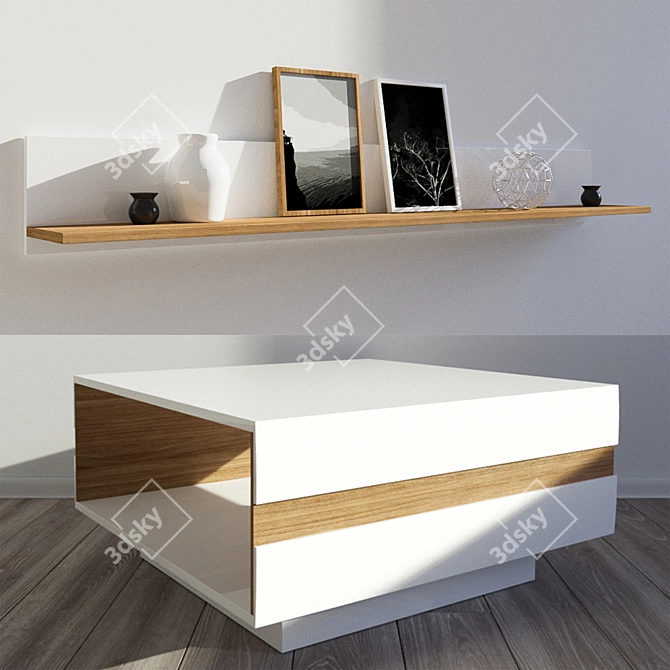 Linate TV Stand Coffee Table 3D model image 3