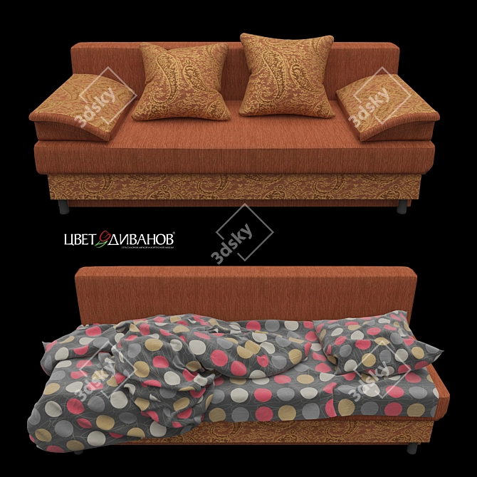Madrid Sofa: Versatile and Stylish 3D model image 1