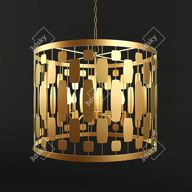 Elegant LEONA G Chandelier 3D model image 1