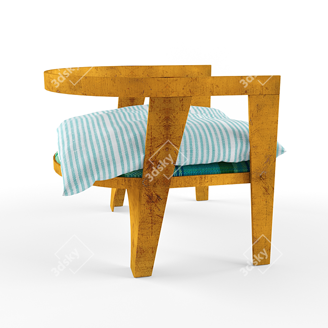 Country House Armchair: DIY with Comfort 3D model image 3