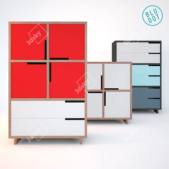 Modu-Licious: Modular Storage Solutions 3D model image 1