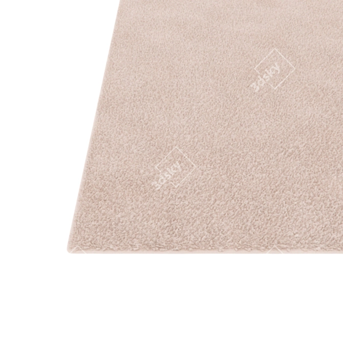 Beige VrayDisplace Carpet 3D model image 2